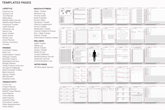 Download Digital Planner Hourly | Rose Quartz Tim - Digital planner Collection