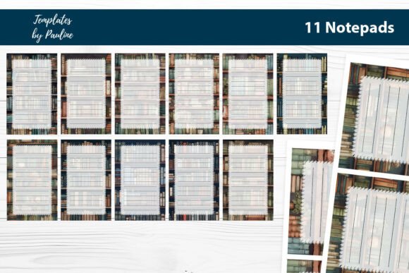 Download Old Book Lover Printable Notepad Bundle - Printable notepad Collection