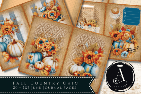 Download Fall Junk Journal Kit - Country Chic - Fall junk journal kit Collection