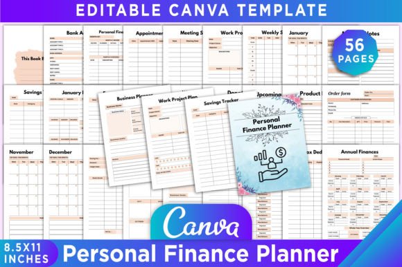 Download Personal Finance Planner Canva Template - Finance plan Collection