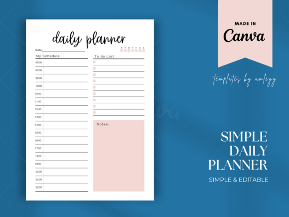 Download Simple Daily Planner Canva - Simple daily planner canva Collection