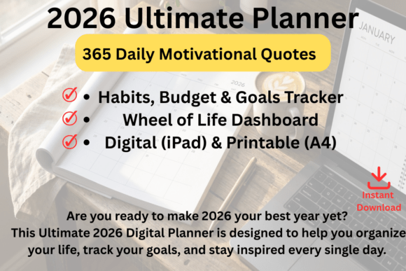 Download 2026 Ultimate Digital Planner - Digital planner Collection