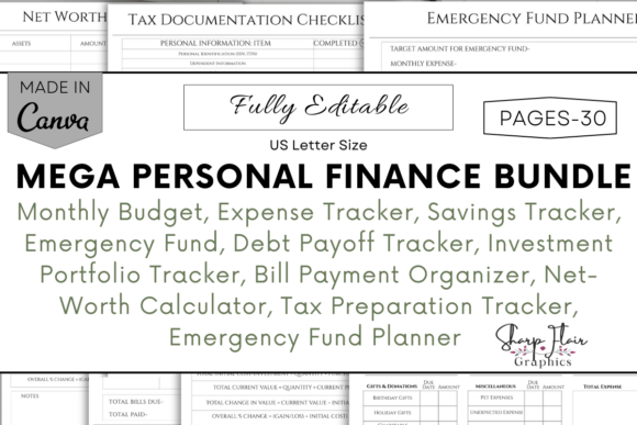 Download Mega Personal Finance Planner Bundle - Finance plan Collection