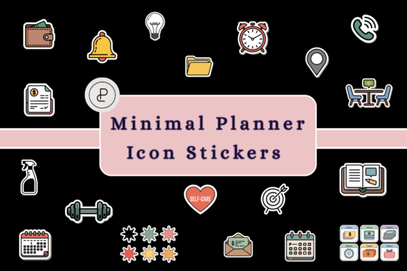 Download Minimal Digital Planner Icon Stickers - Digital planner Collection