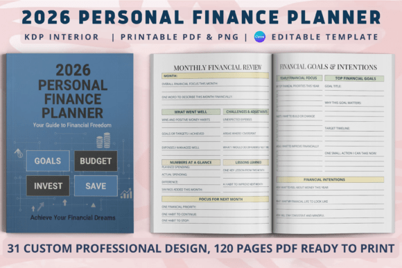 Download 2026 Personal Finance Planner | KDP - Finance plan Collection