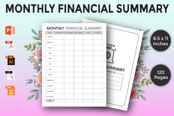 Download Monthly Finance Planner - Kdp Interior - Finance plan Collection