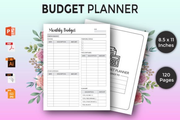 Download Monthly Budget Planner - Finance Planner - Finance plan Collection